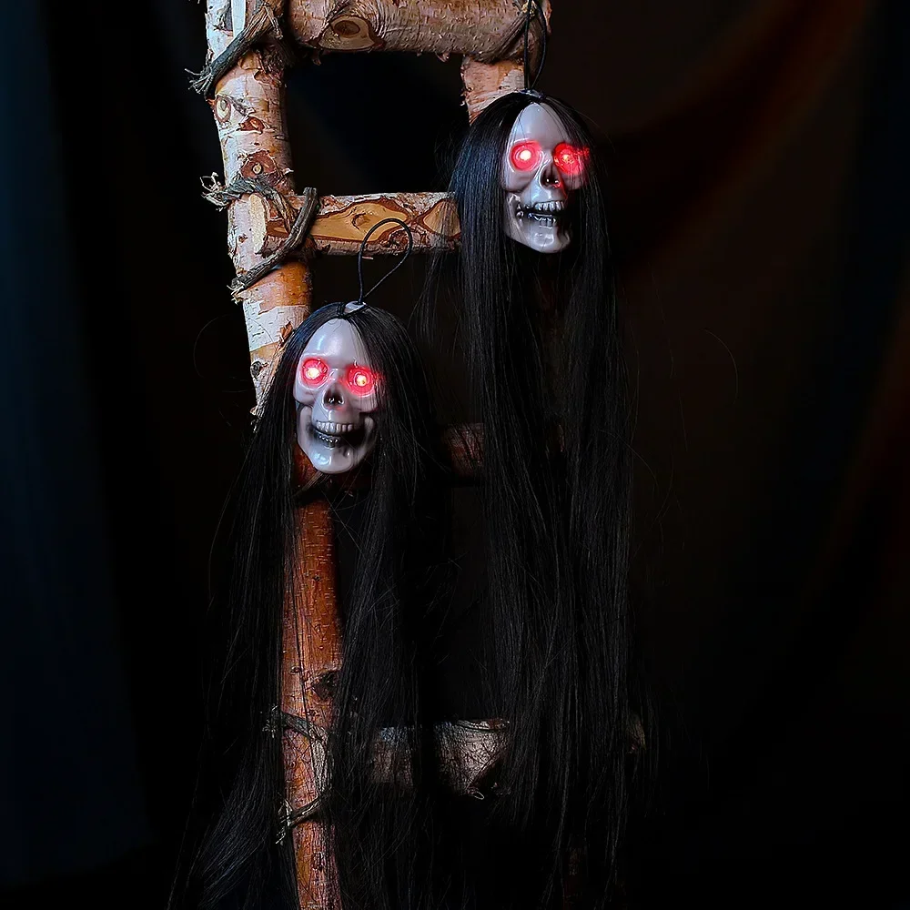 Halloween Skeleton Decoration - Teschio fantasma appeso di Halloween con
