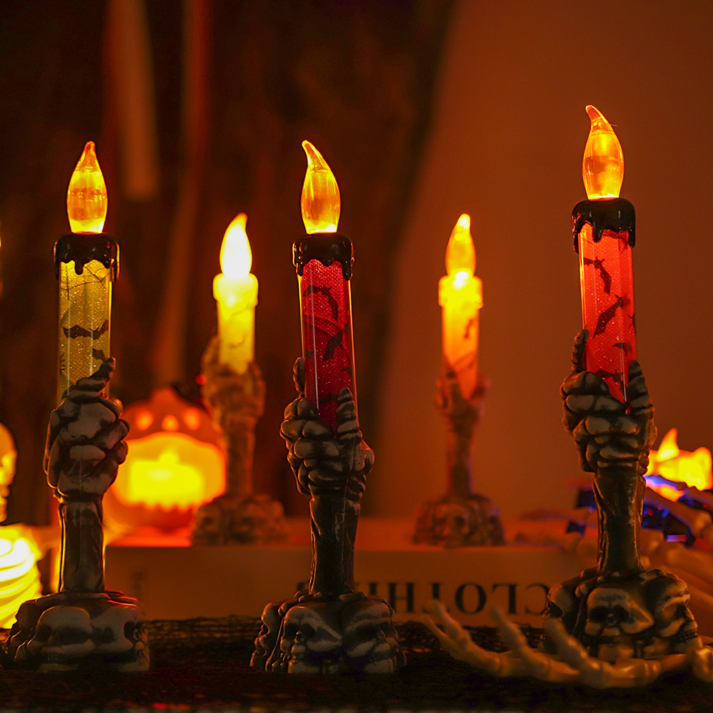 Halloween Pumpkin Decor Led - Candela a Forma di Mano di