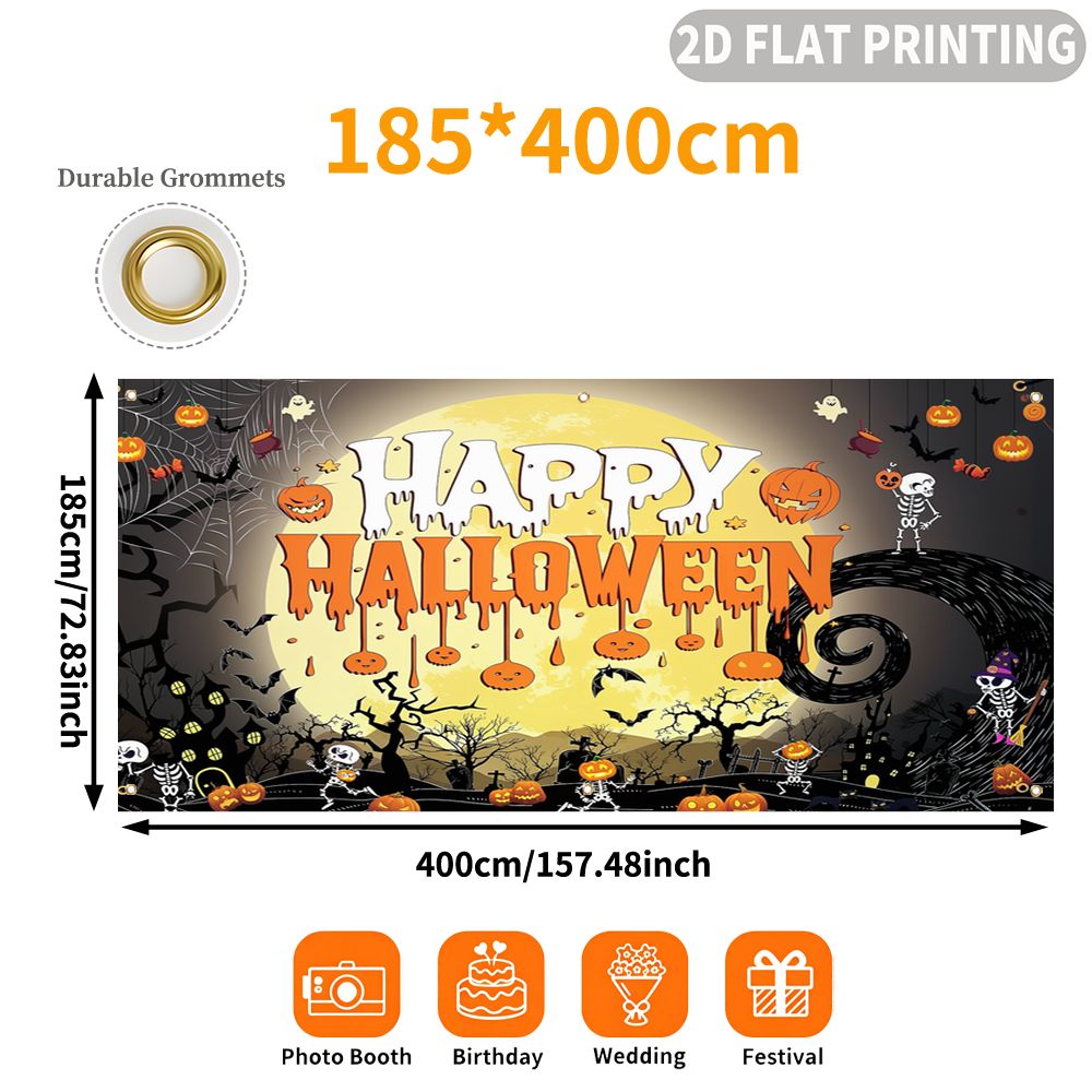 1 pezzo di striscione piatto 2 - Halloween Skeleton Decoration recensione e prezzo