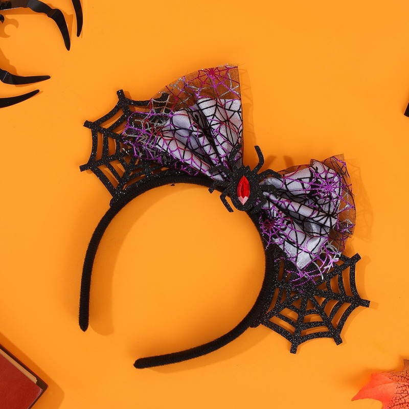 Fascia per Capelli con Fiocco  - Spider Web Halloween Decoration recensione e prezzo