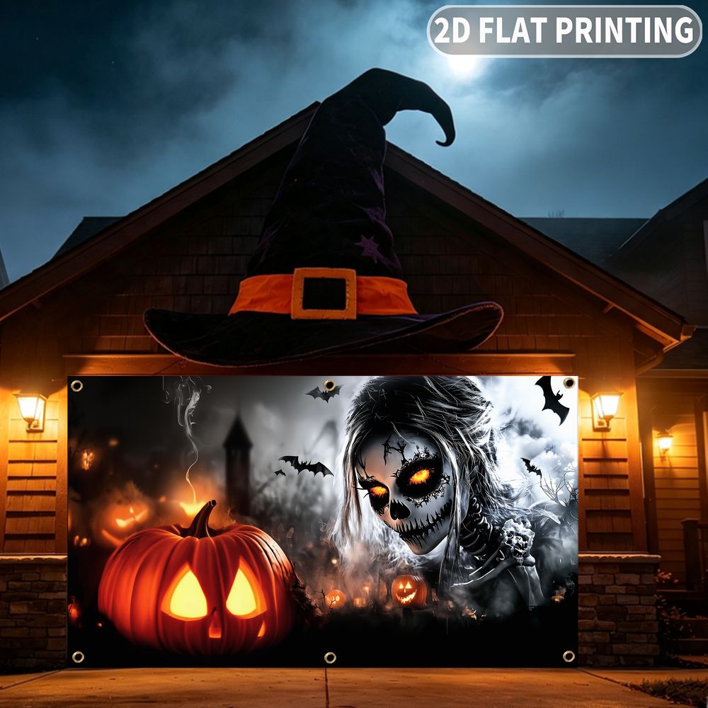 1 pezzo, striscione piatto 2D  - Halloween Skeleton Decoration recensione e prezzo