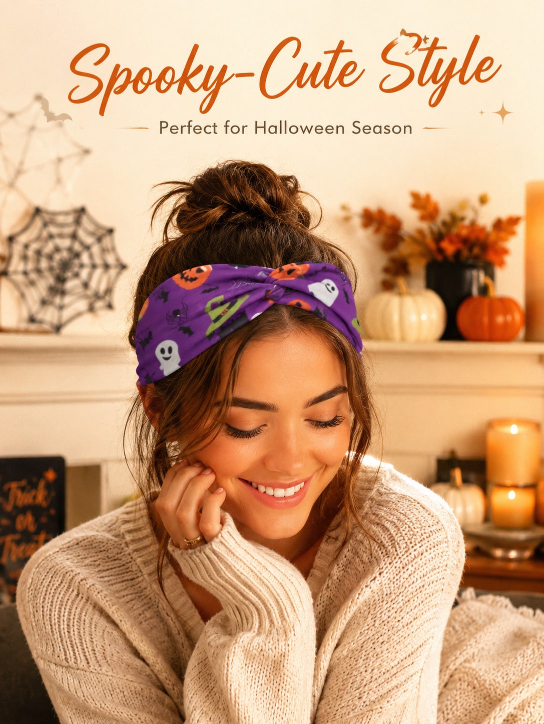 8/4/1 Pezzi: fasce per capelli - Spider Web Halloween Decoration recensione e prezzo