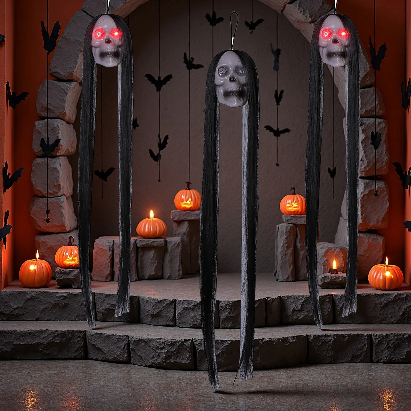 Teschio fantasma appeso di Hal - Halloween Skeleton Decoration recensione e prezzo