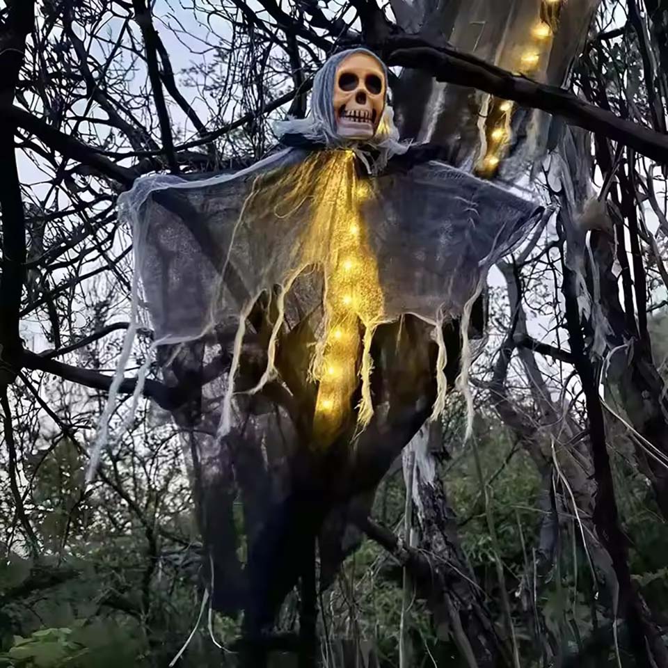 1 pezzo di teschio luminoso di - Halloween Skeleton Decoration recensione e prezzo