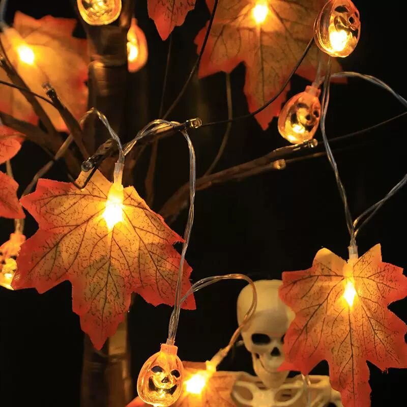 1 Pezzo Luci LED a Stringa per - Halloween Led String Lights Orange recensione e prezzo