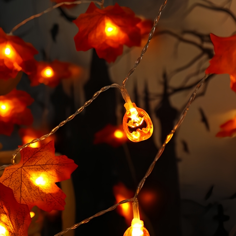 1 Pezzo Luci LED a Stringa per - Halloween Led String Lights Orange recensione e prezzo