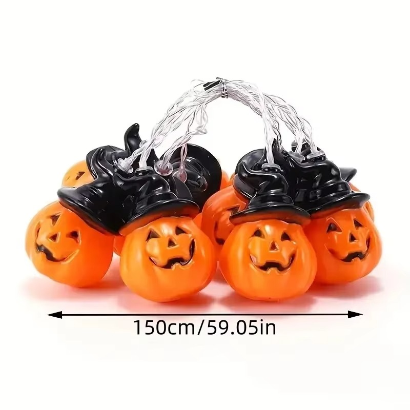 Luci a stringa a forma di zucc - Halloween Led String Lights Orange recensione e prezzo