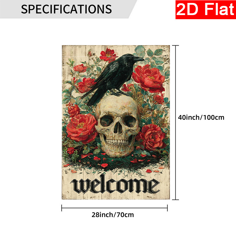 Bandiera da giardino a tema Ha - Halloween Skeleton Decoration recensione e prezzo