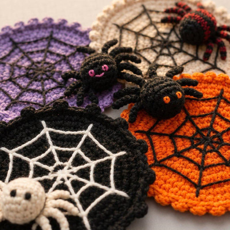 Sottobicchiere a forma di ragn - Spider Web Halloween Decoration recensione e prezzo