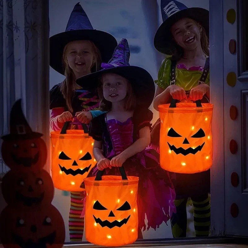 1-10PC Cesto di Halloween a fo - Halloween Pumpkin Decor Led recensione e prezzo