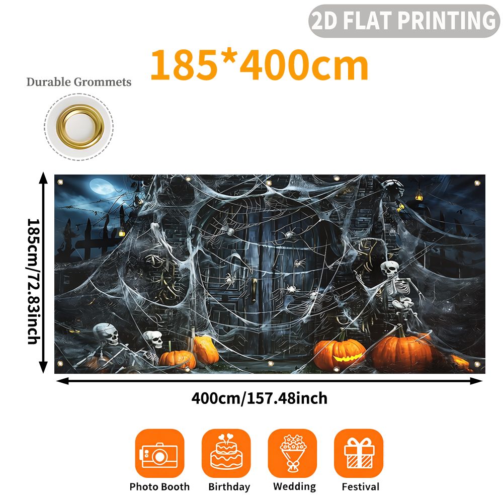 1 pezzo di striscione piatto 2 - Halloween Skeleton Decoration recensione e prezzo